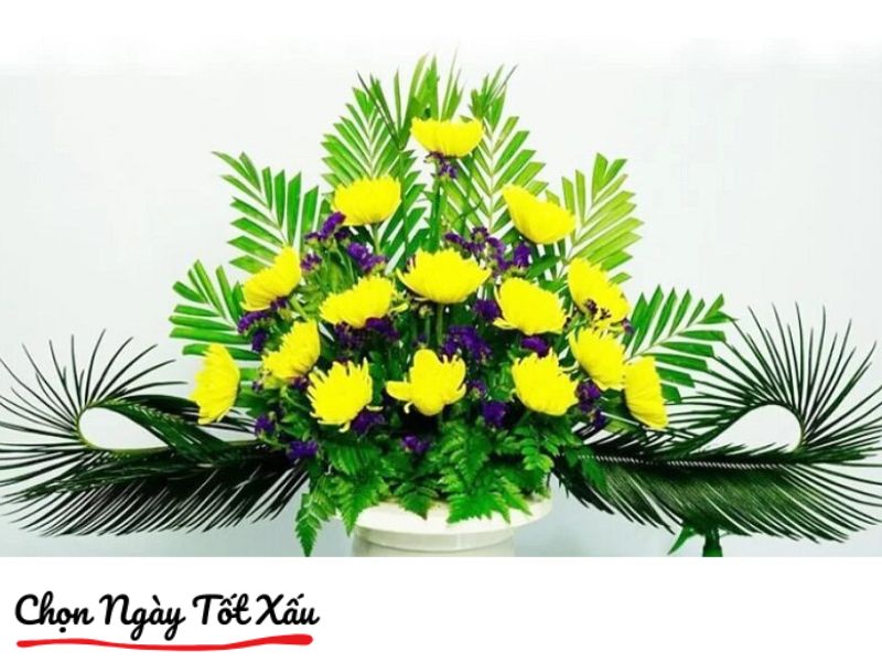 Cắm hoa cúc bàn thờ Phật thể hiện tấm lòng thành kính với bề trên